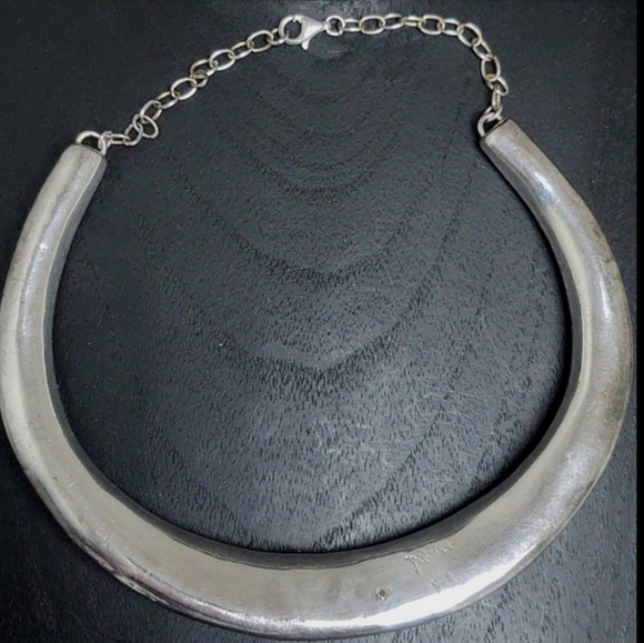 Vtg Estate Bat-Ami Israeli 925 Statement Necklace - Picture 6 of 11